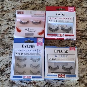 NWT EYELURE AND KISS EYELASHES